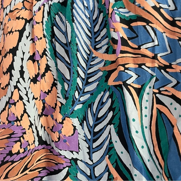 New! Banjanan Irene Multicolor Floral Print Belted Waist Mini Dress 27011 - Picture 6 of 12